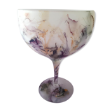 Vase ou coupe sur pied en verre opaque (K&K Styling)