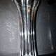 Sèvres large molded crystal vase, modernist design, H48.5