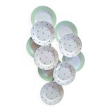 10 mismatched flat plates from Digoin & St Amand