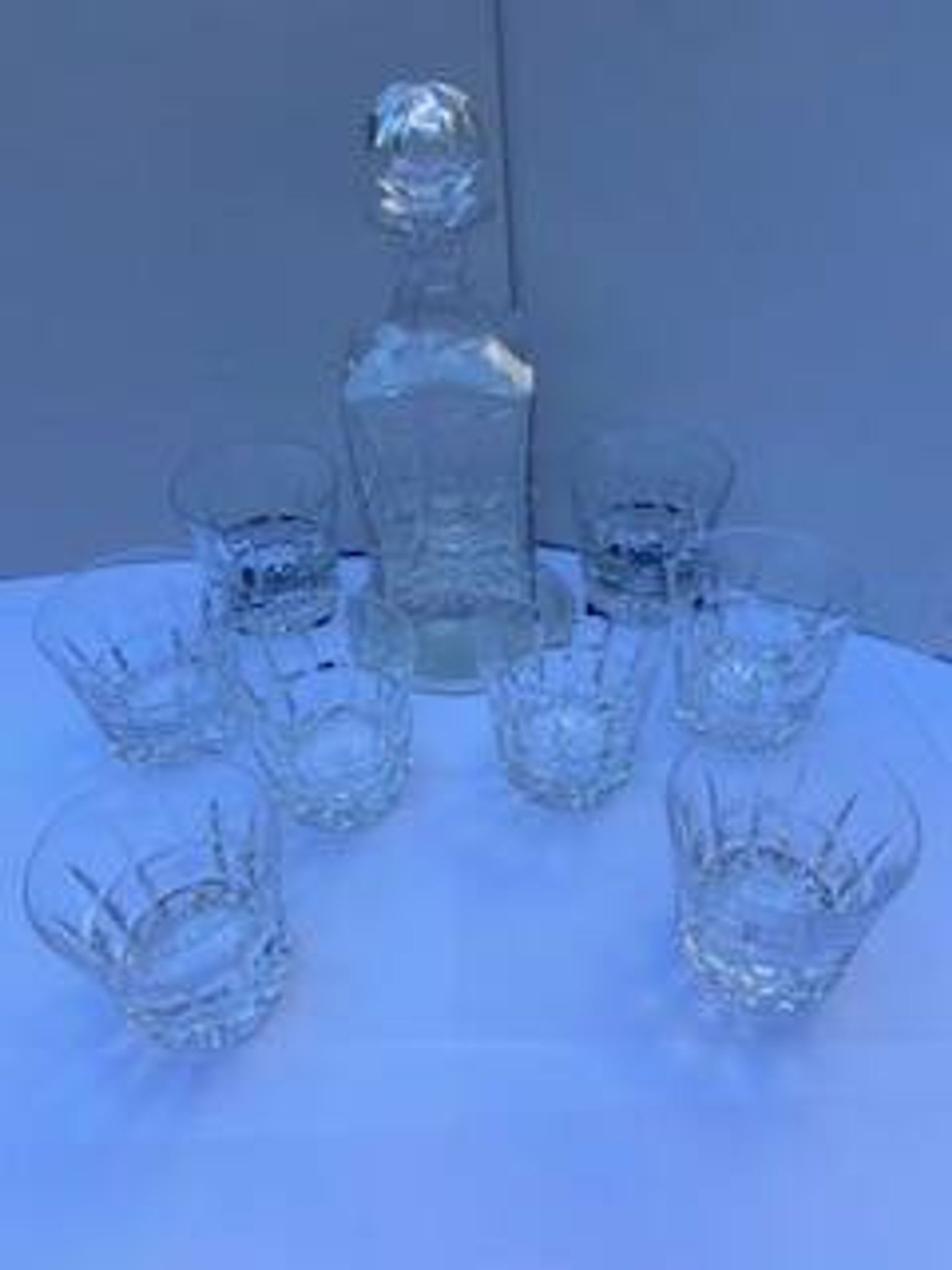 Cristal saint-louis service of 8 whisky and/or cocktail glasses manhattan