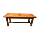Solid oak dining farm meal table 1980