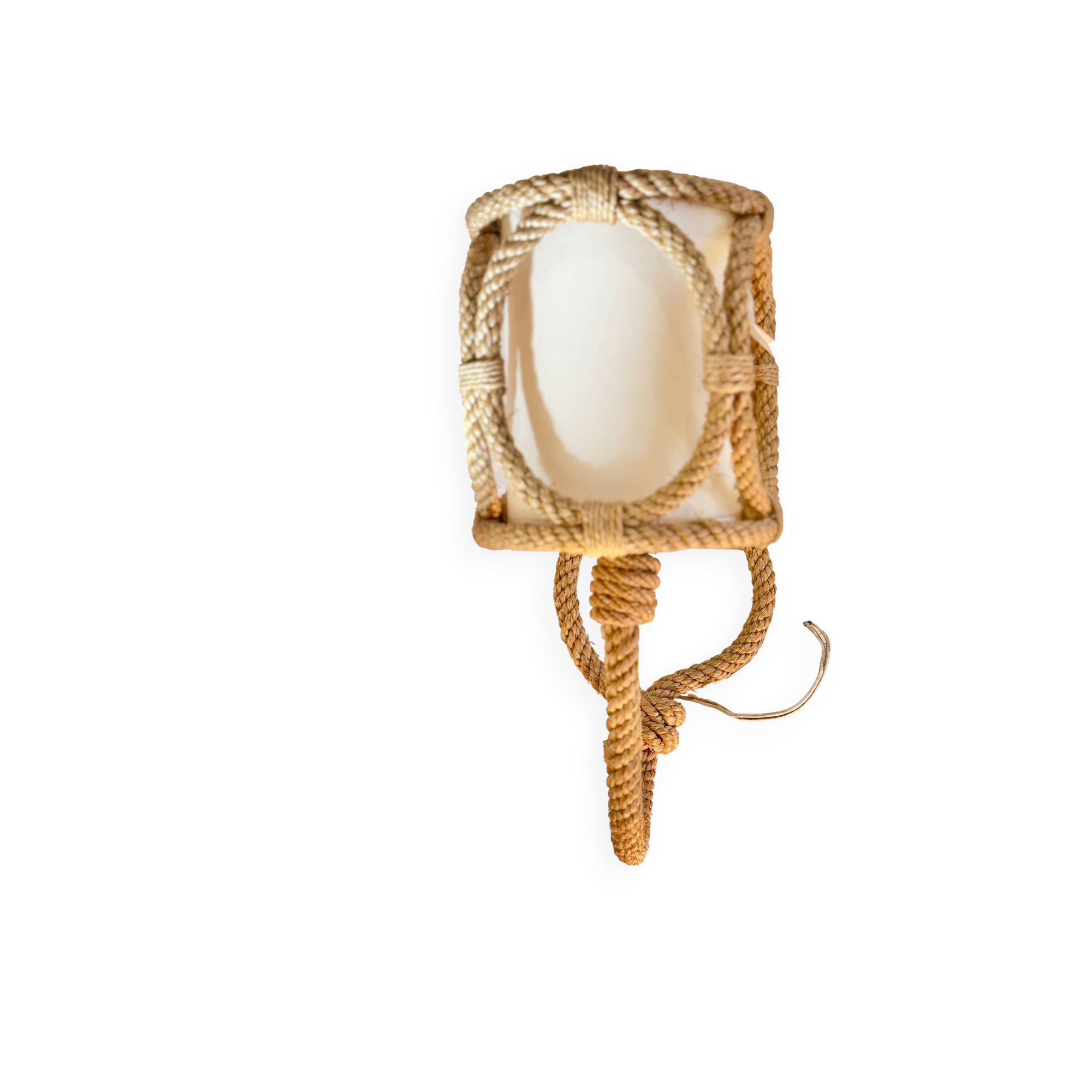 Vintage rope wall light Audoux and Minet