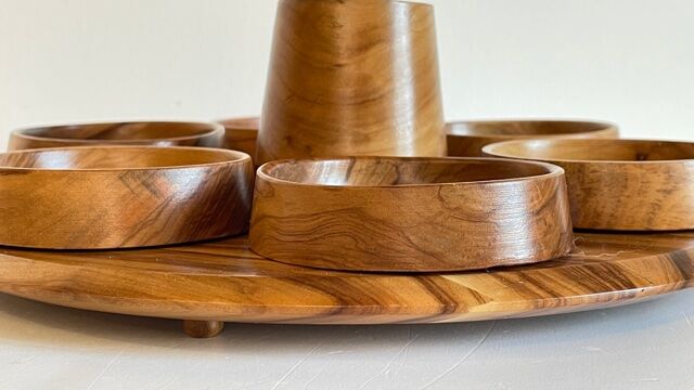 Olive wood serving tray