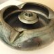 Black ceramic ashtray, enamelled, signed Jean Marais, 1960s/1970s