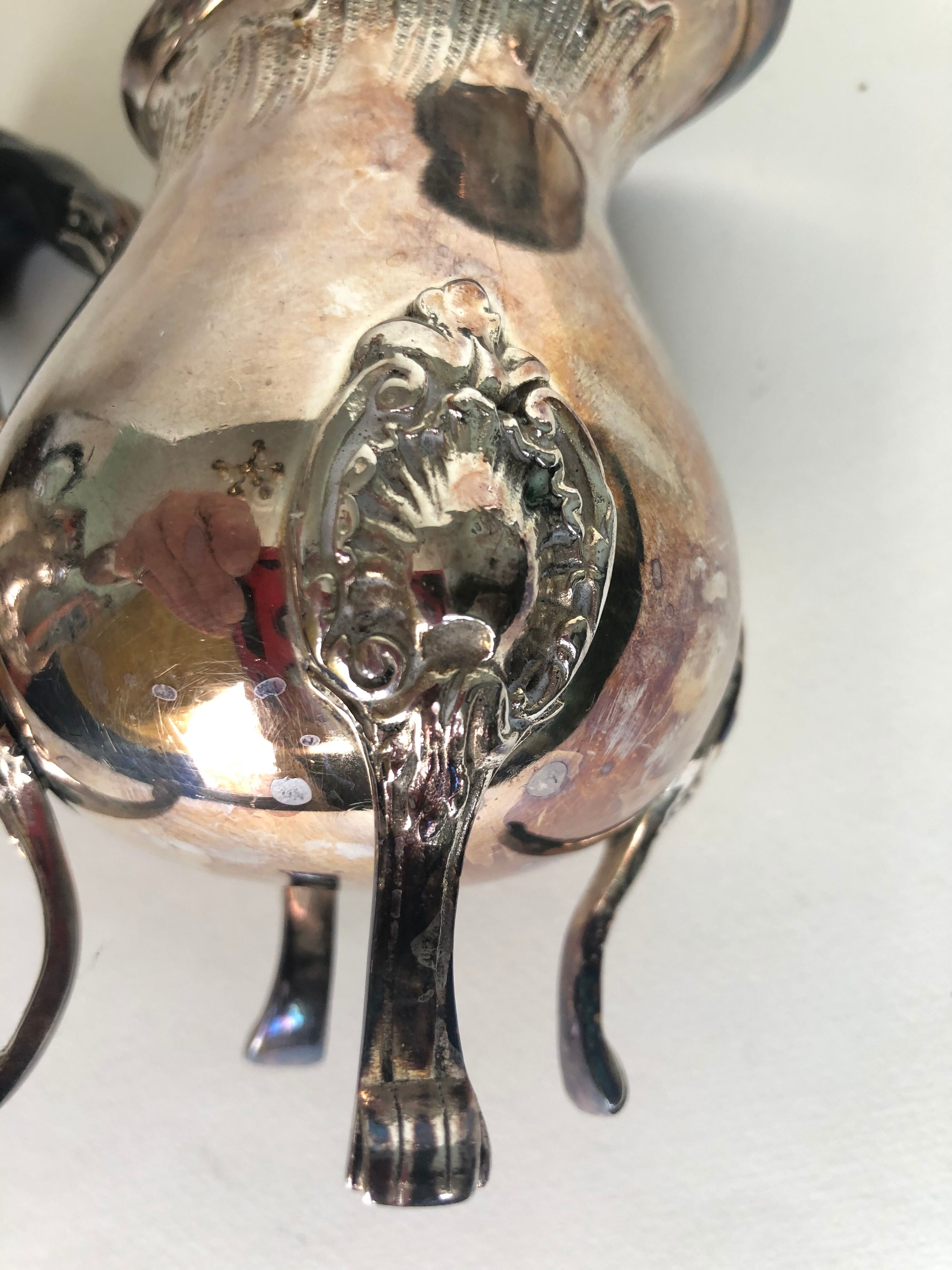 Tea service and silver metal coffee