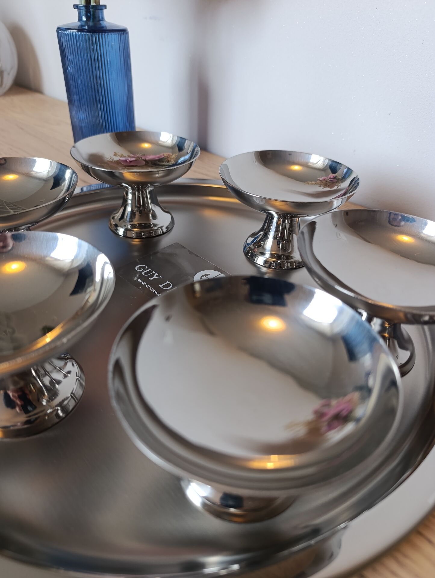 Dessert / ice cream service Guy Degrenne 13 pieces – as new condition