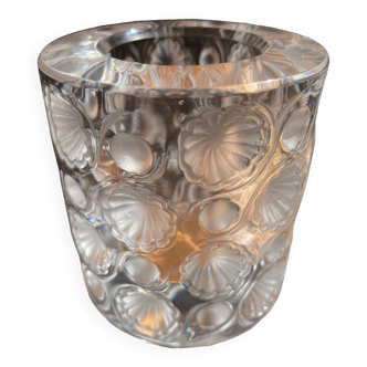 Lalique france "tokyo" crystal tealight holder