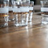 White granite glasses