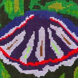 Tapis roumain tissé à la main avec la conception flora le bohème colorée 294x146cm
