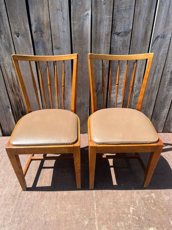 Vintage wooden dining chairs