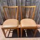 Vintage wooden dining chairs