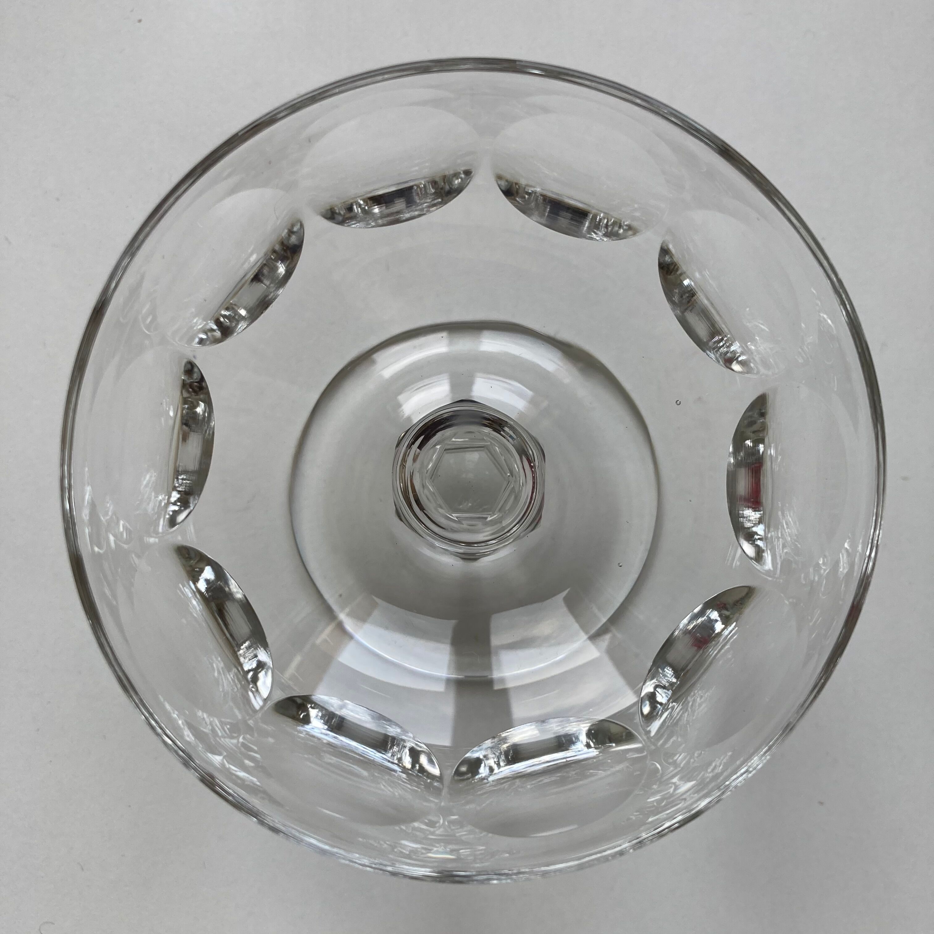 4 cut crystal champagne glasses
