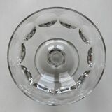 4 coupes à champagne en cristal taillé