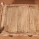 Old Burmese teak trade table original ecru patina