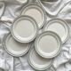 6 flat plates in iron earth "Nobilis" U&C Sarreguemines