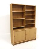 Scandinavian oak library "Öresund", Børge Mogensen, Sweden, 1960