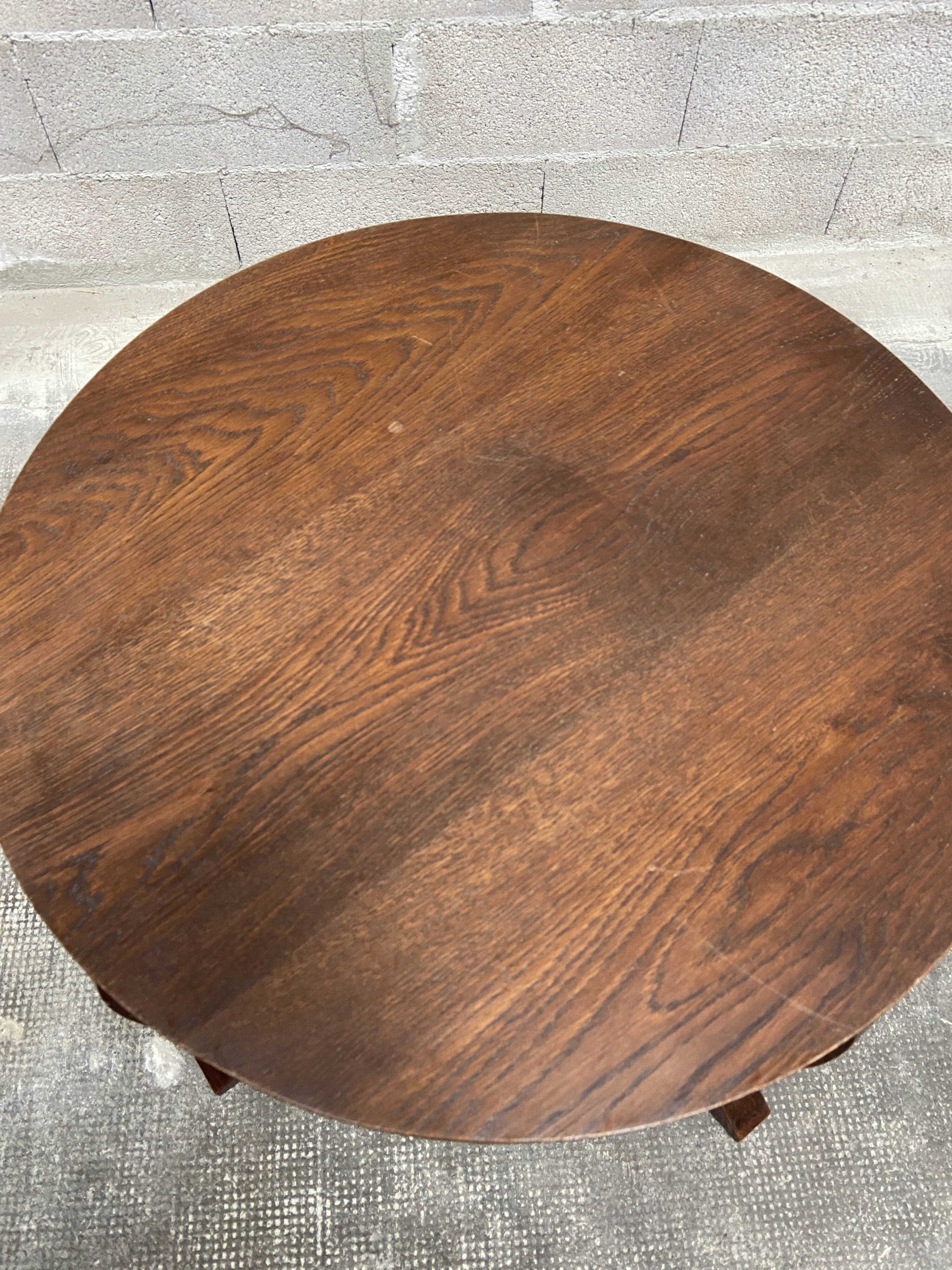 Pedestal table coffee table Art Deco 1950