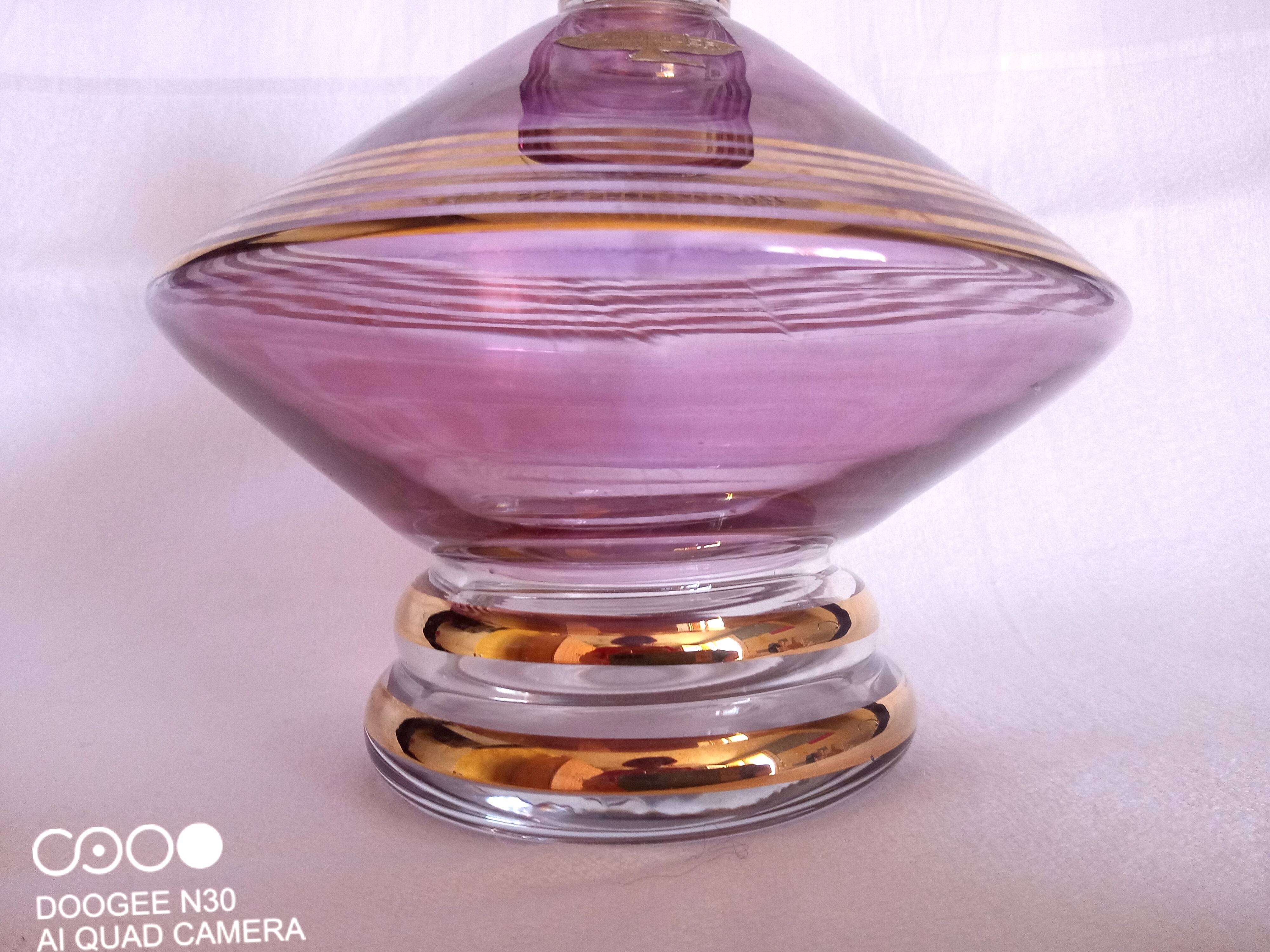 Schneider, Paris - Art Deco liqueur service in lilac tinted glass