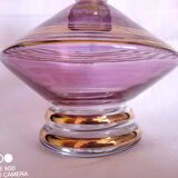 Schneider, Paris - Art Deco liqueur service in lilac tinted glass