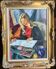 Pierre Cornu. 20th century. Portrait of a young woman reading. Oil on canvas