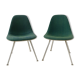 Pair of chairs low base Charles and Ray Eames, fabric Alexander Girard, ed. Herman Miller, 1970