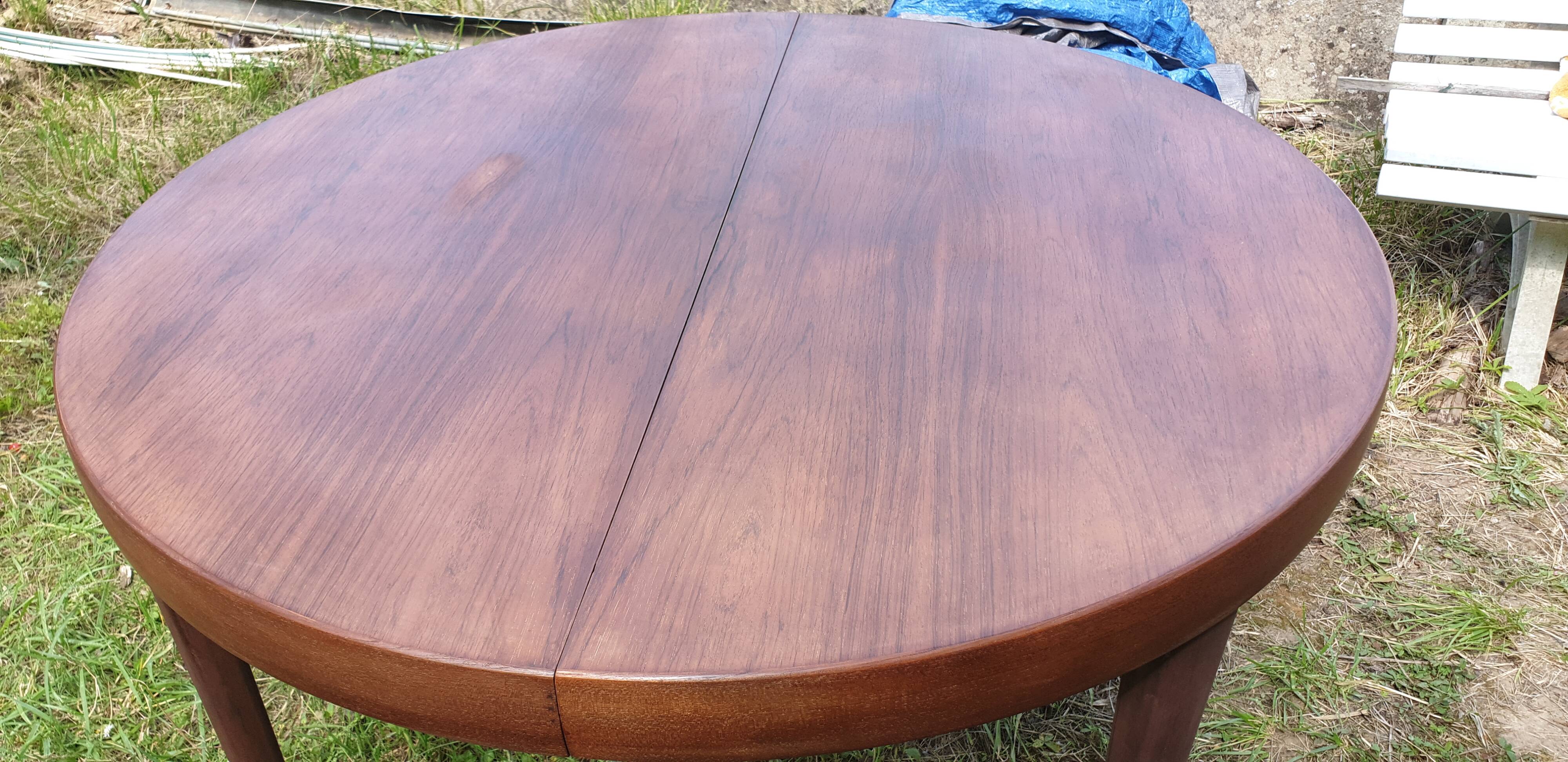 Vintage Danish Rosewood Extendable Dining Table