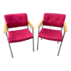 Pair of armchairs design Polsterstühle Röder & Söhne Frankfurt