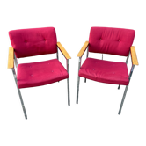 Pair of armchairs design Polsterstühle Röder & Söhne Frankfurt