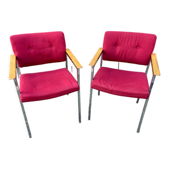 Pair of armchairs design Polsterstühle Röder & Söhne Frankfurt