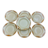 7 assiettes creuses vintage