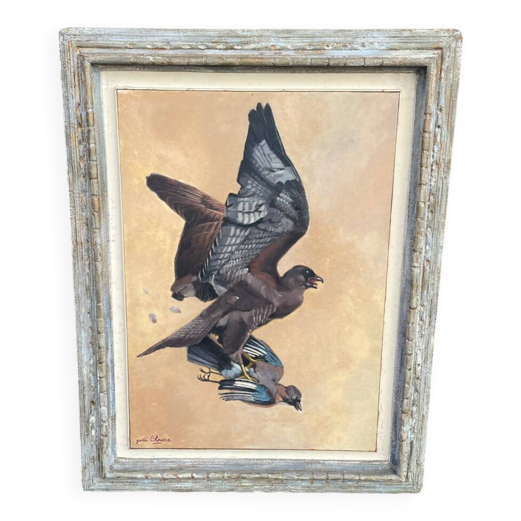 Oil paintings on parchment