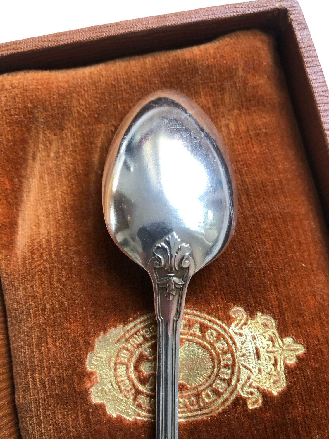 6 small silver metal spoons