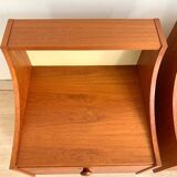 Pair of Scandinavian teak bedside tables