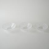 Set of glass bowls, Italian design, 1970s, production: Italy
