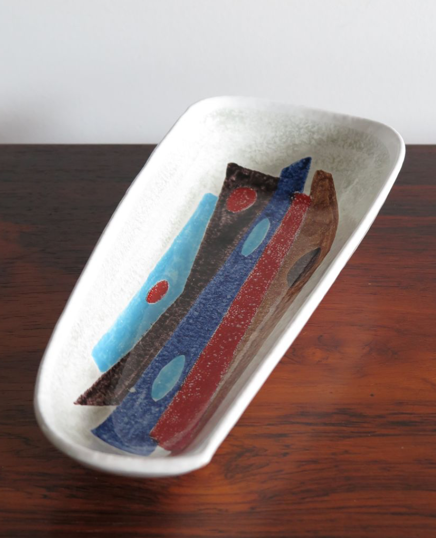 Mid ceramic table cut from Fratelli Fanciullacci Italy 1950s