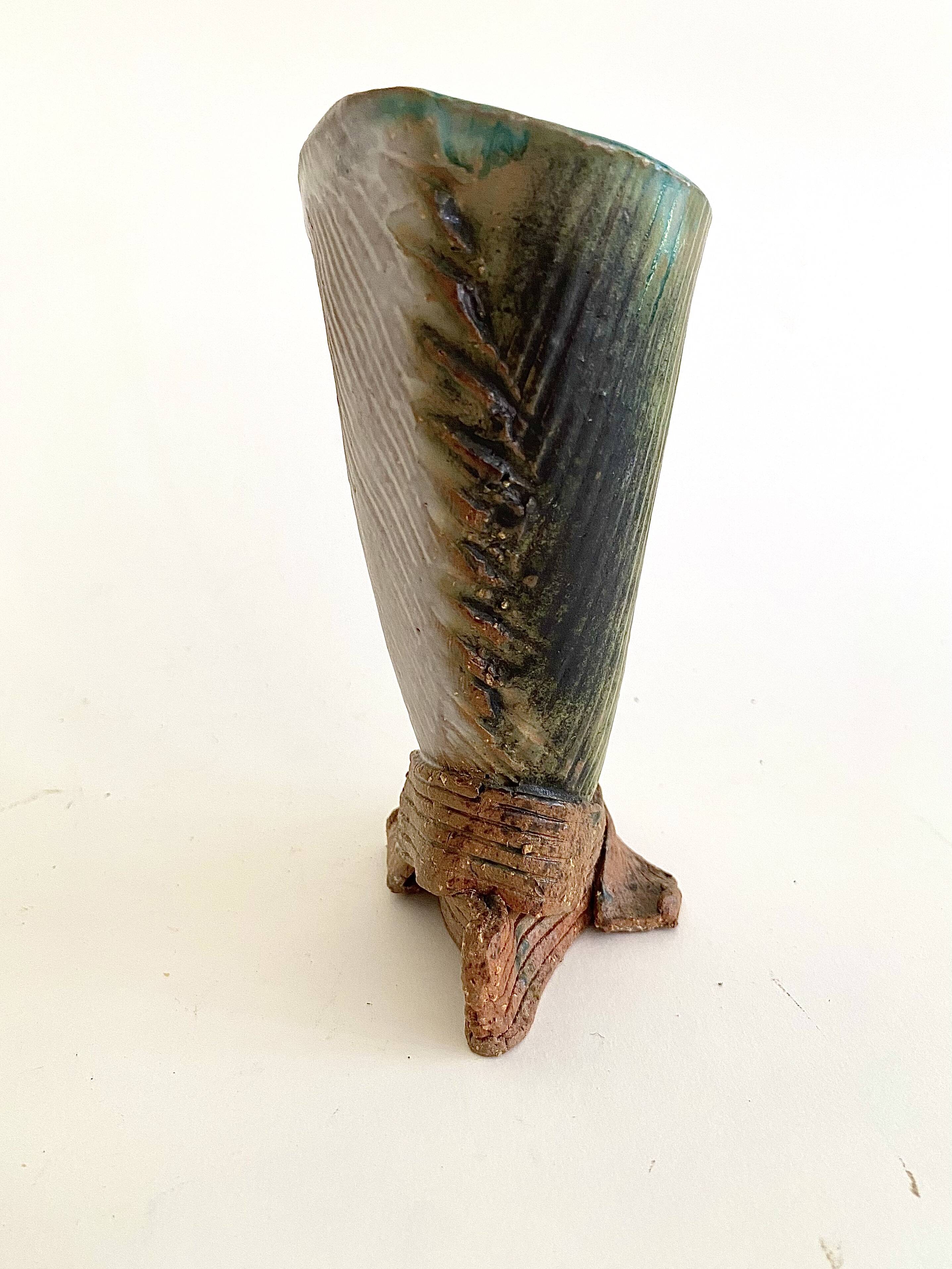 Vase brutaliste années 70