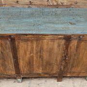 Antique glass-fronted buffet in Burmese teak