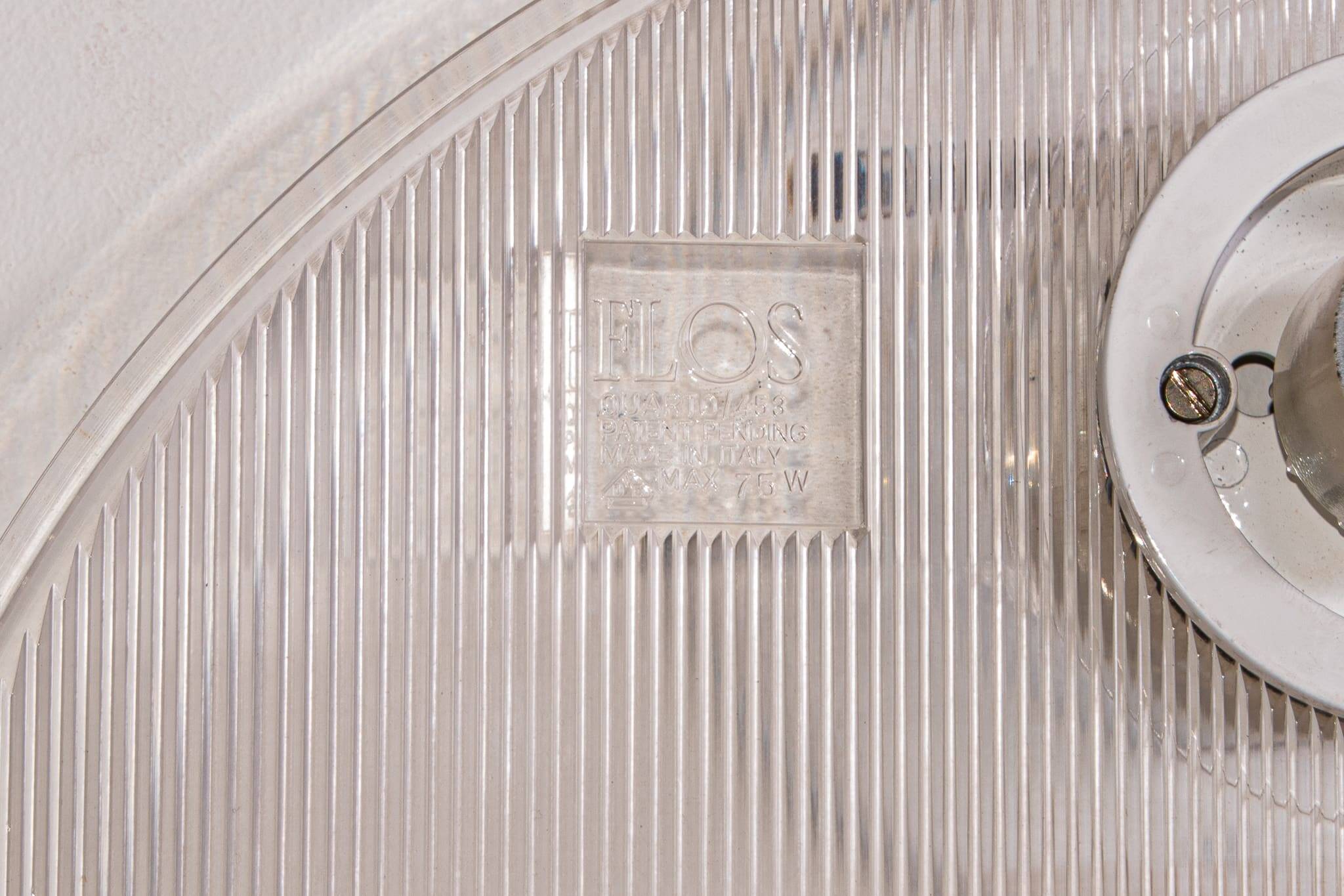 Quatro 453 wall lamp by Tobia Scarpa for Flos circa 1980