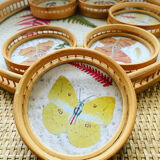 Vintage tray and its 6 coasters