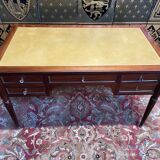Louis XVI style mahogany flat desk