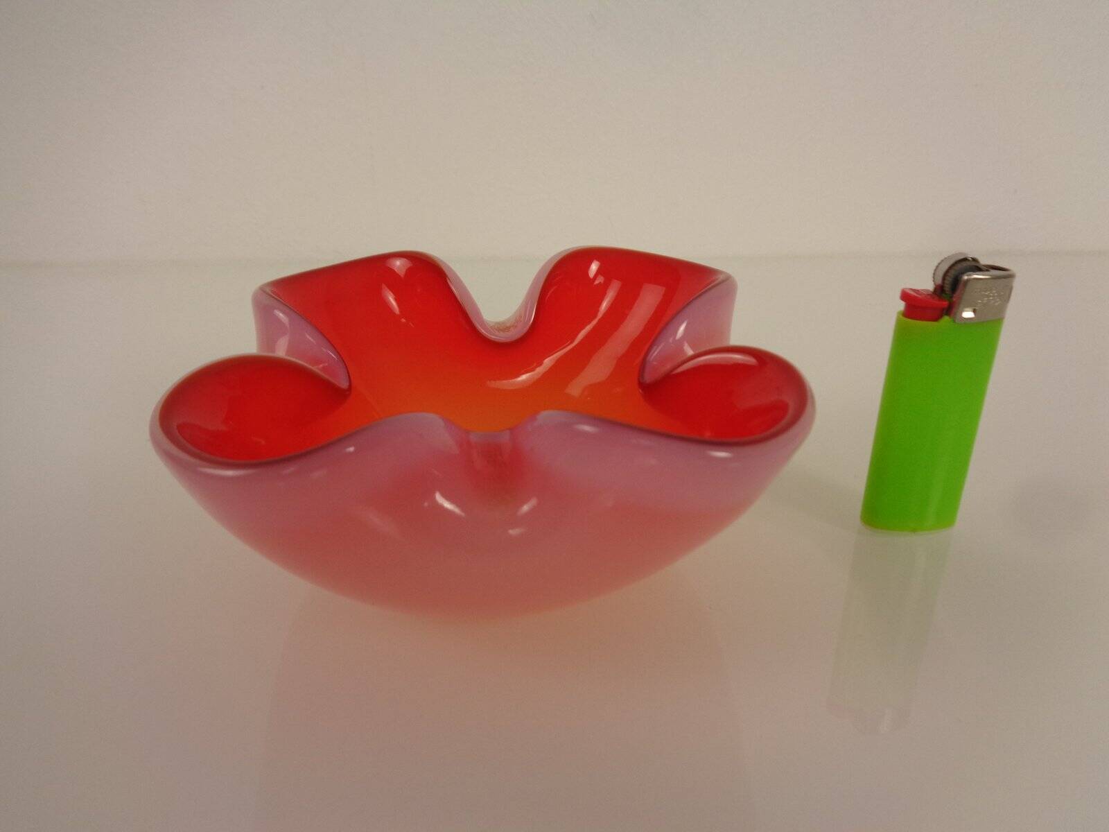 Sommerso Murano Glass Ashtray, Italy, 1960s