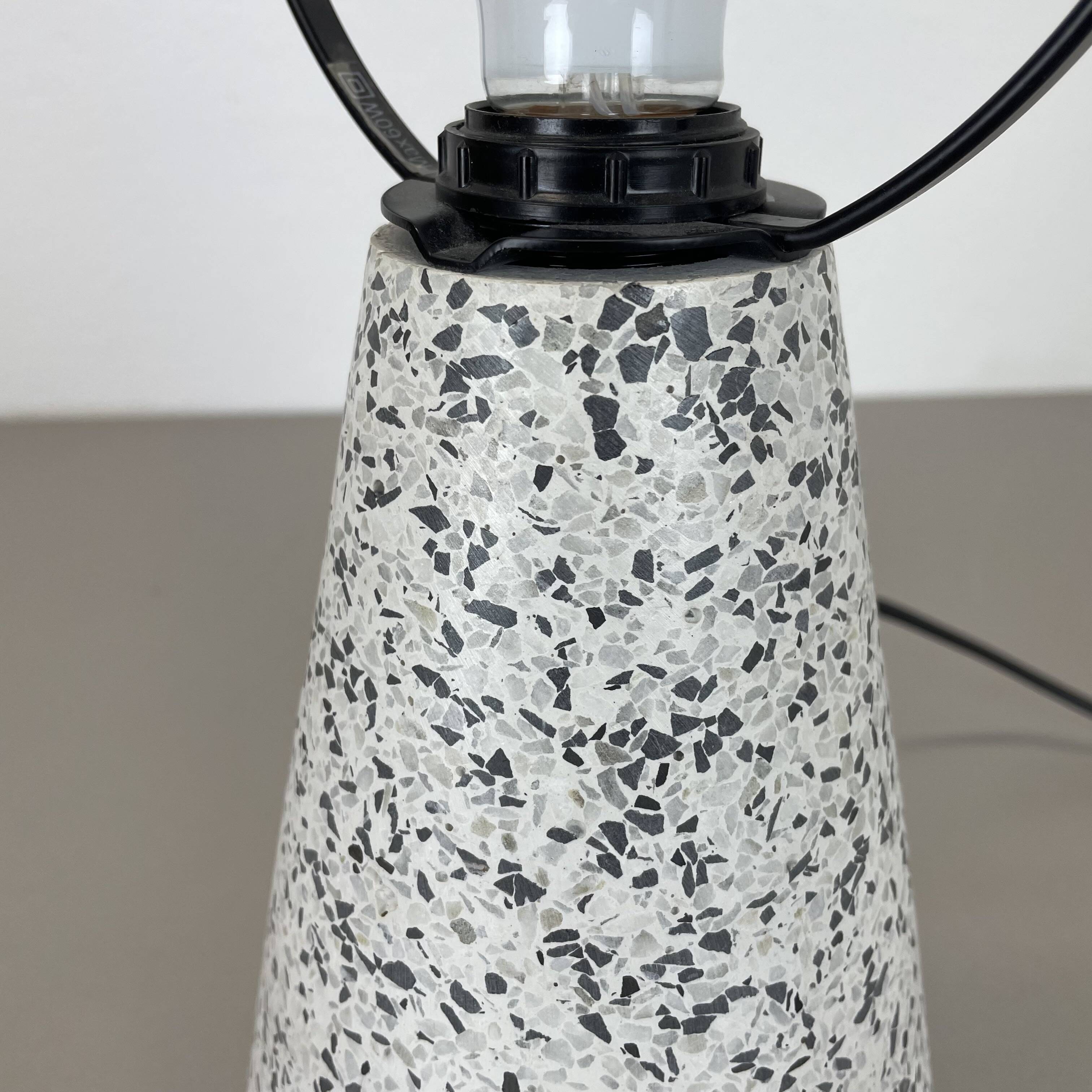 Rare Postmodern Terrazzo Table Lamp 'EON' in Memphis Style by IKEA, Sweden 1990s
