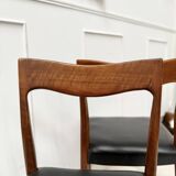 Set of 5 Danish teak chairs