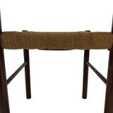 Vintage chair danish design papercord 60s dining chair