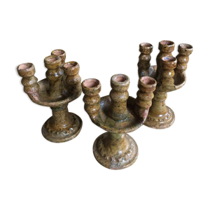 trio de bougeoirs