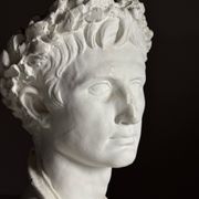 Buste en plâtre de l'empereur Auguste