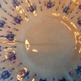 2 old coffee cups with their saucer, with blue bee patterns