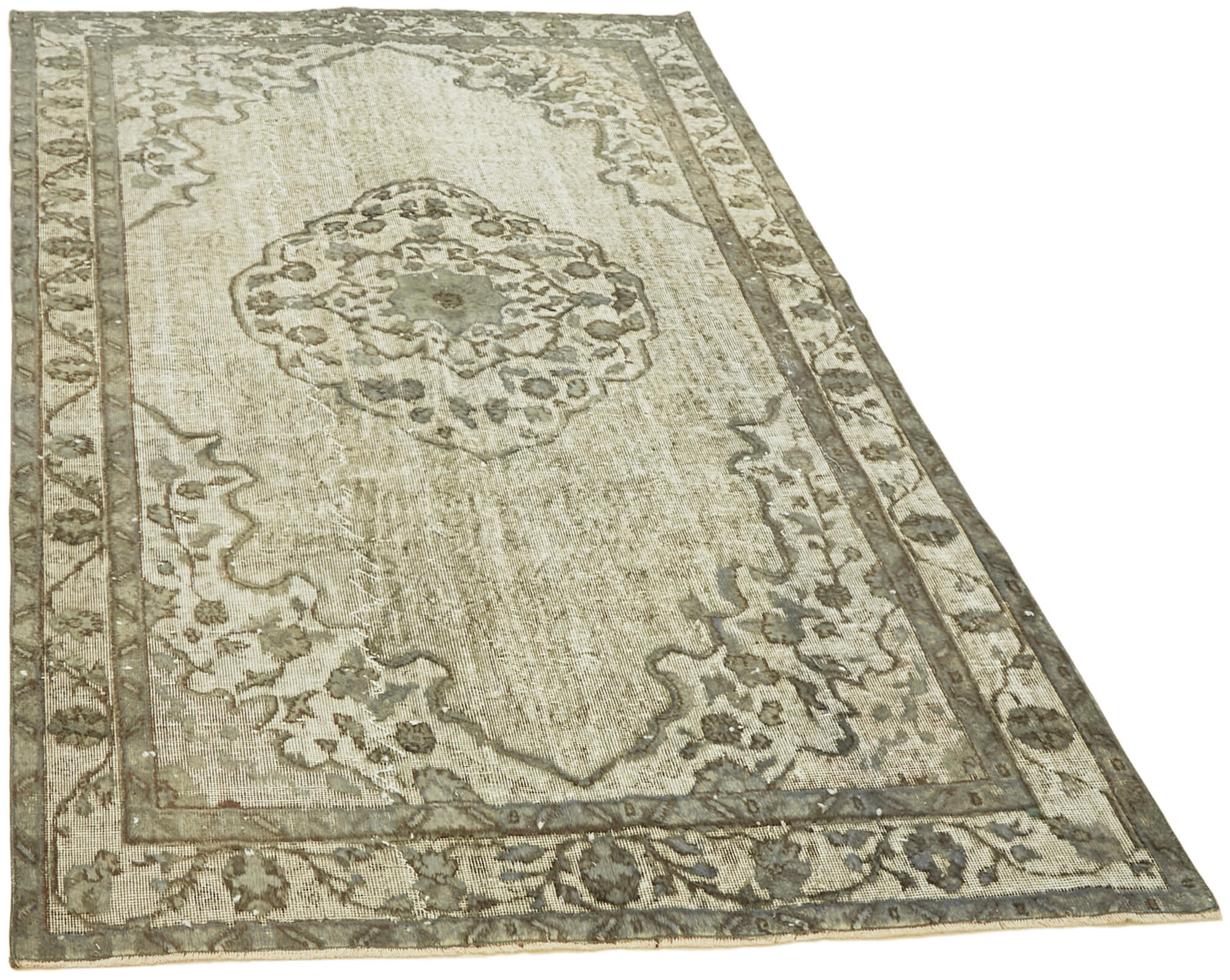 Hand-Knotted carpet, Anatolian, 1970s, 169x259 cm, grey