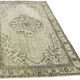 Tapis anatolien, sculpté à la main des années, 1970, 169x259cm, gris