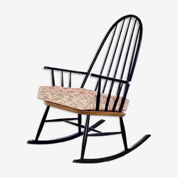Rocking-chair vintage scandinave, années 1960